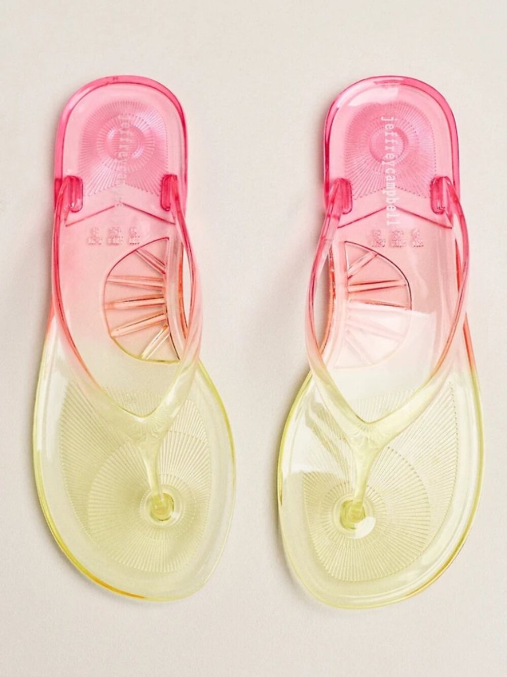 Jeffrey Campbell Beach Day Jellies Jelly Flip Flops Sandals US 6 EU 37